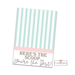 Valentine druckbare Mini-Cookie-Karte 3,5 "X 5"- Hier ist die Schaufel ... Sie sind der Beste! - Valentine Cookie Karte, Valentine Cookie Tag
