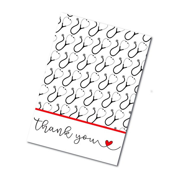 Health Care Thank You Printable Mini Cookie Card 3.5" X 5