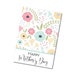 Mother's Day Printable Mini Cookie Card 3.5' x 5' Pastel Flowers 