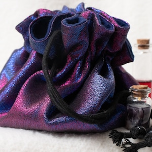 Warlock's Fortune - Purple/Blue/Pink Dice Bag with Pockets
