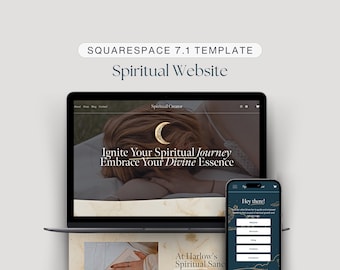 Mystic Squarespace Website Template: Spiritual Business Design