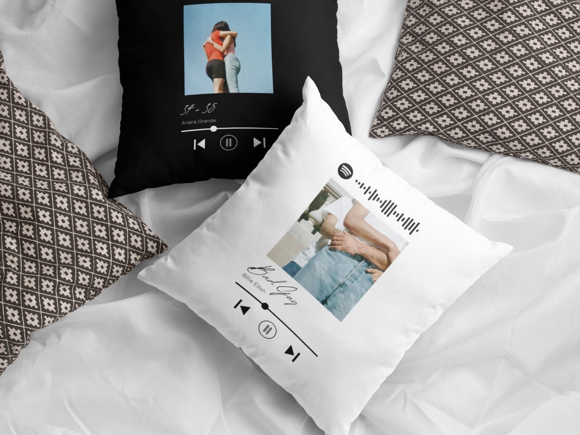 Custom Spotify Song Pillow Case or Pillow Favourite Song Etsy