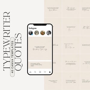 Autoren-Vorlage, Schreibmaschinen-Instagram-Post, Schreibmaschinen-Zitate, Schreibmaschinen-Mockup, Poesie Instagram, Autor Instagram, Literaturzitat