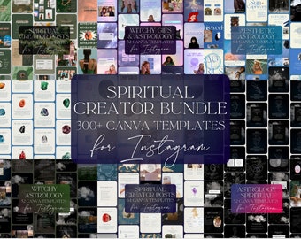 Spiritual Instagram Templates: Witchy, Astrology, Tarot (Canva)