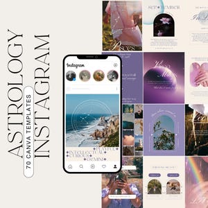 Astrology Instagram, Spiritual Coach, Astrology Template, Mystic Instagram, Spiritual Template, Tarot Instagram, Mystic Templates, Wellness