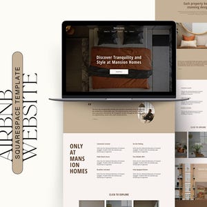 Squarespace Website Template: Airbnb, Hotel & Venue Design
