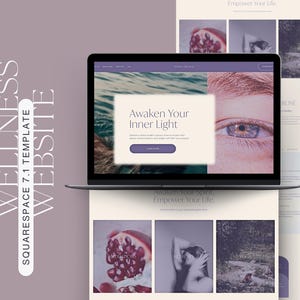 Spirituell Squarespace-webbplatsmall för hälsocoacher