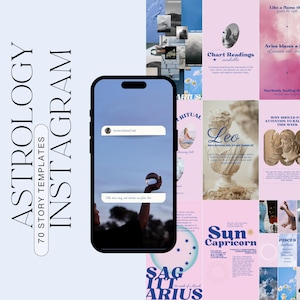 Astrology Instagram Story Templates: Celestial Witchy Designs (Canva)
