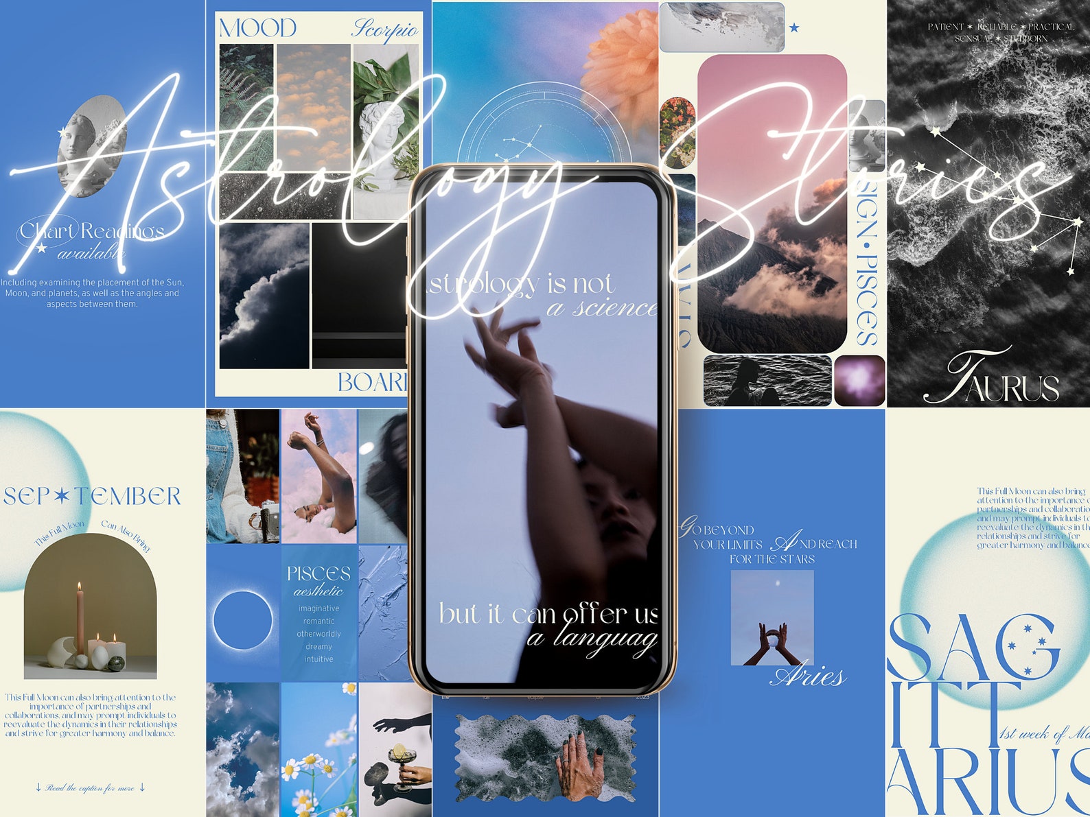 Astrology Template, Astrology Stories, Celestial Instagram, Zodiac