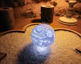 Décoration lumineuse personnalisée en lithophanie 3D - cadeau unique