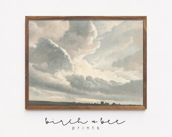 Vintage Cloud Painting | Nursery Sky Printable #13