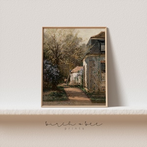 Vintage French Country Wall Art | Spring Cottage Painting | Digital Printable #150