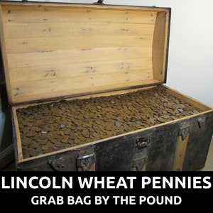 HUGE ESTATE SALE - Lincoln wheat pennies grab bag - 1909-1958 coin lot w/ 1943 steel pennies - by the pound