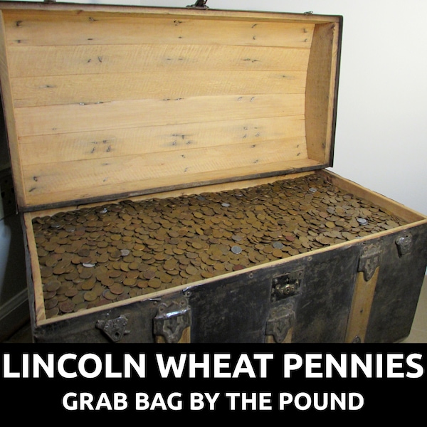 HUGE ESTATE SALE - Lincoln wheat pennies grab bag - 1909-1958 coin lot w/ 1943 steel pennies - by the pound