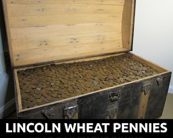 HUGE ESTATE SALE - Lincoln wheat pennies grab bag - 1909-1958 coin lot w/ 1943 steel pennies - by the pound