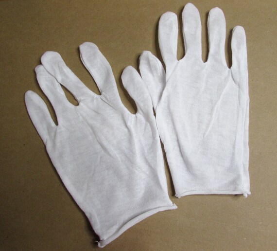 Guantes blancos de hilo de algodón para inspección y manipulación de  joyas/monedas elija pares 6/1/12 -  España