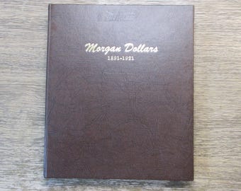 Dansco coin album for Morgan Dollars - 1891-1921 - vintage