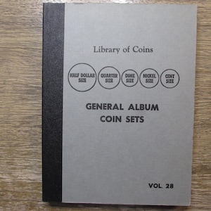 Library of Coins Album for year sets - vintage coin album