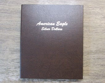 Dansco coin album for American Eagle Silver Dollars - vintage coin organizer