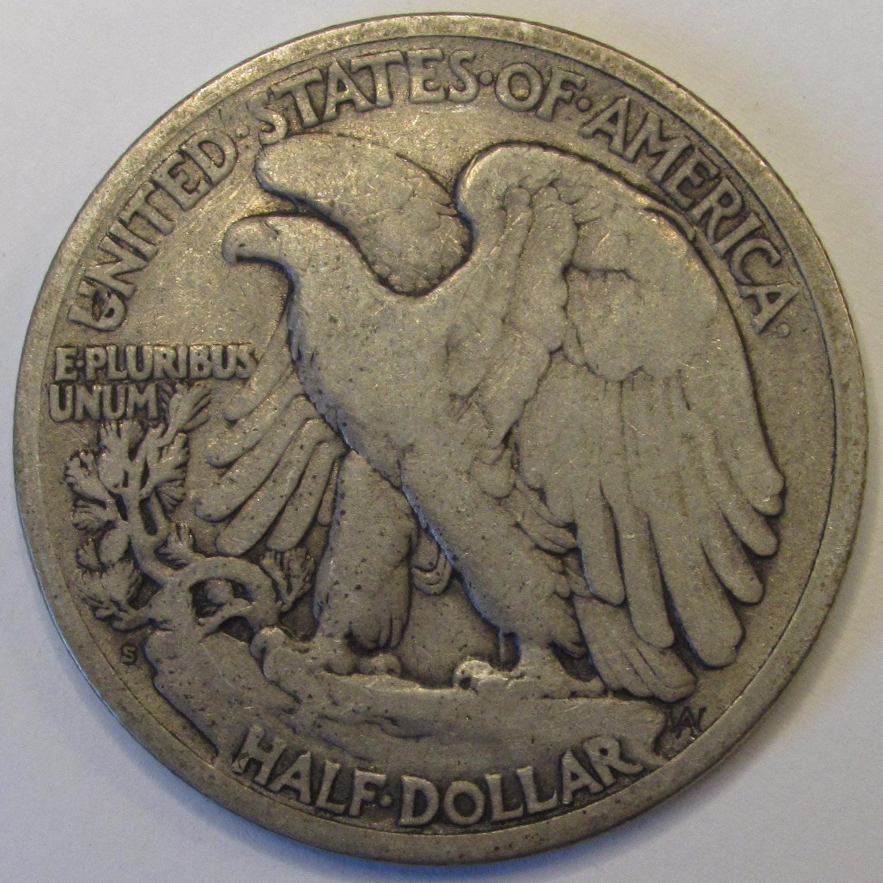 1921年 S ウォーキング リバティ ハーフ ドル - アンティーク キー