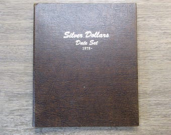 Dansco album for Morgan Silver Dollars Date Set - vintage coin album