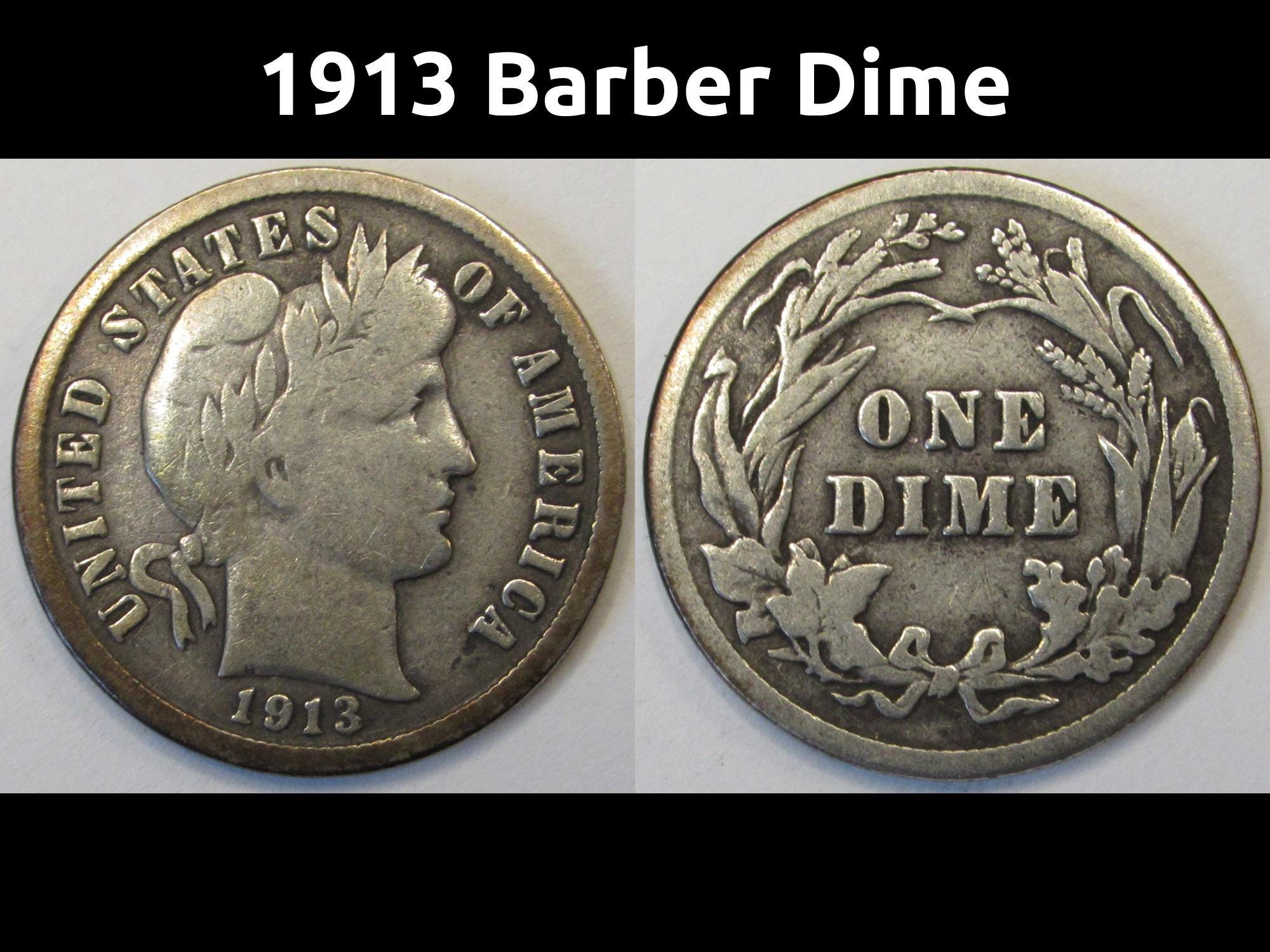 1913年バーバーダイム - Etsy 日本