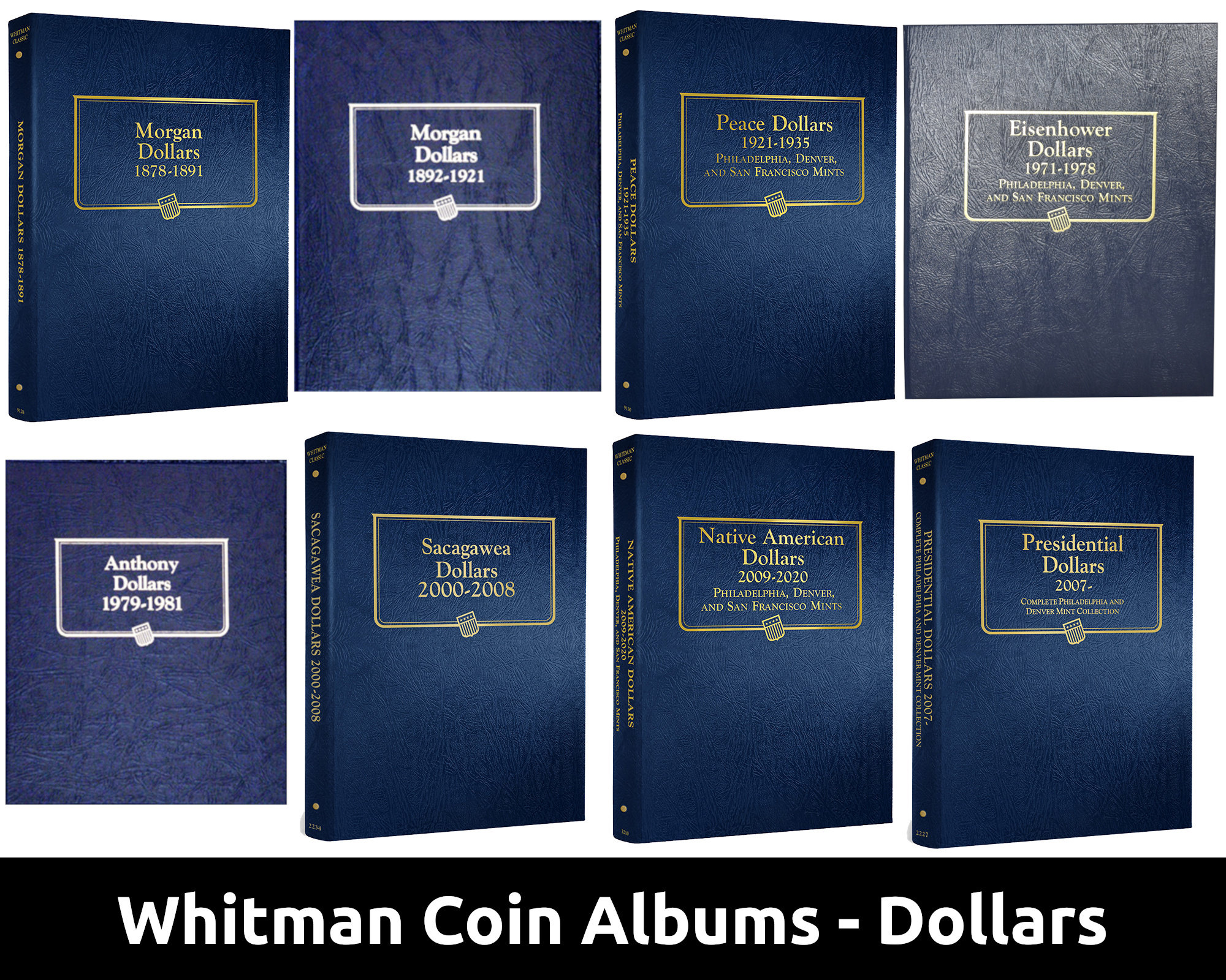 【応相談】アメリカ 1973-1976年 アンティーク WHITMAN Whitman Coin Album for Dollars - Silver and Clad - Morgan, Peace