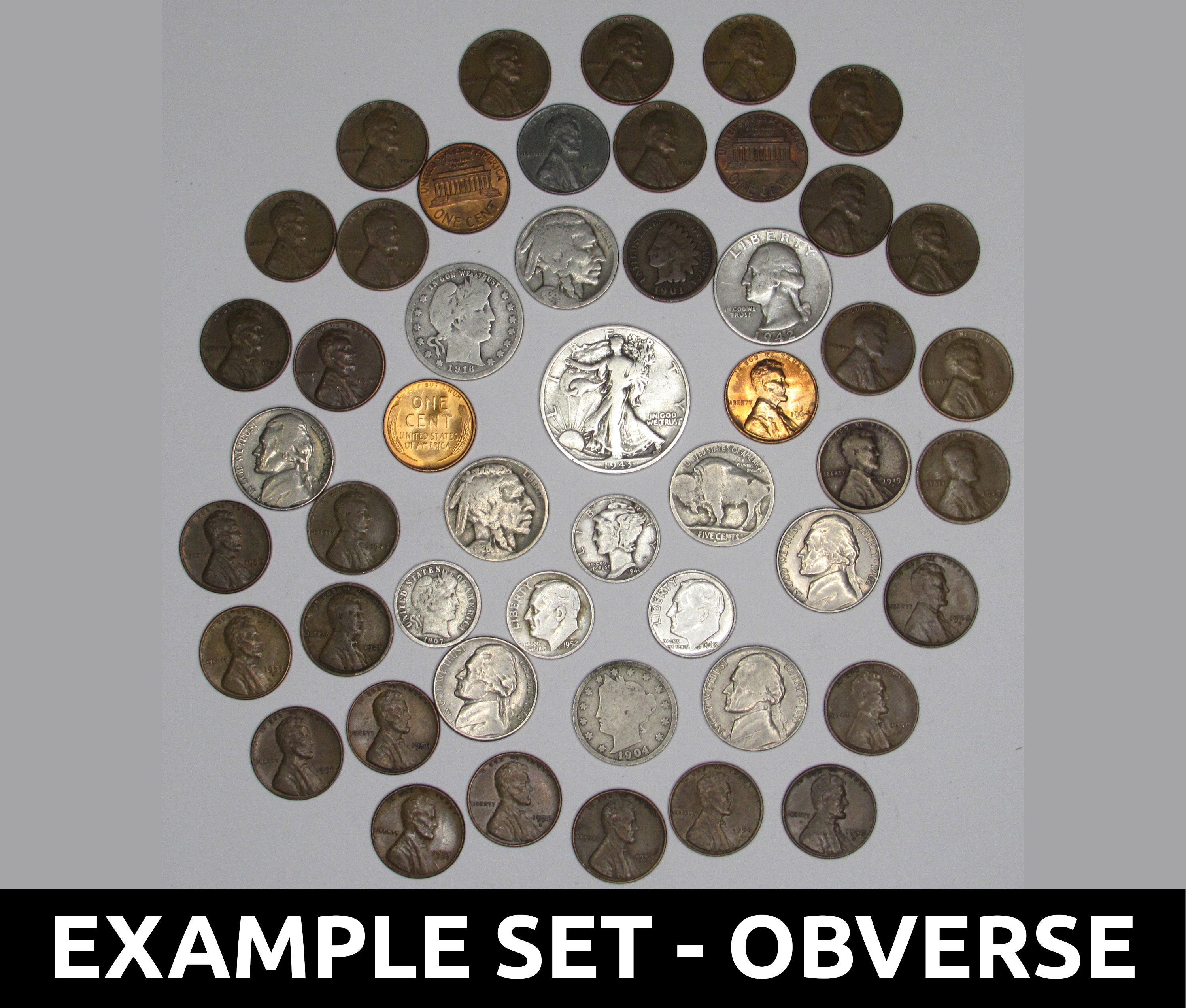 50 Old US Coins Grab Bag Estate Sale Lot 1 Oz Silver / 10 Etsy