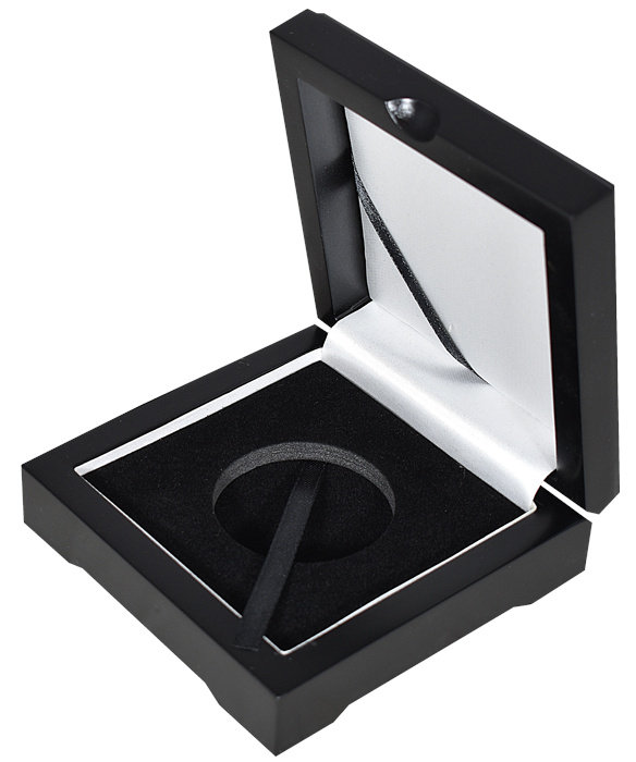 Single Coin Wood Display Box - Presentation Box for Penny