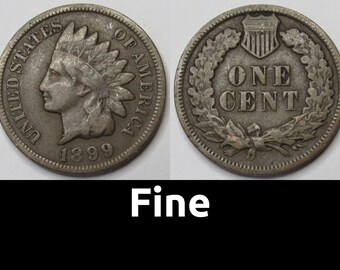 インディアンヘッド ペニー - 1890 年から 1899 年のセント - 日付