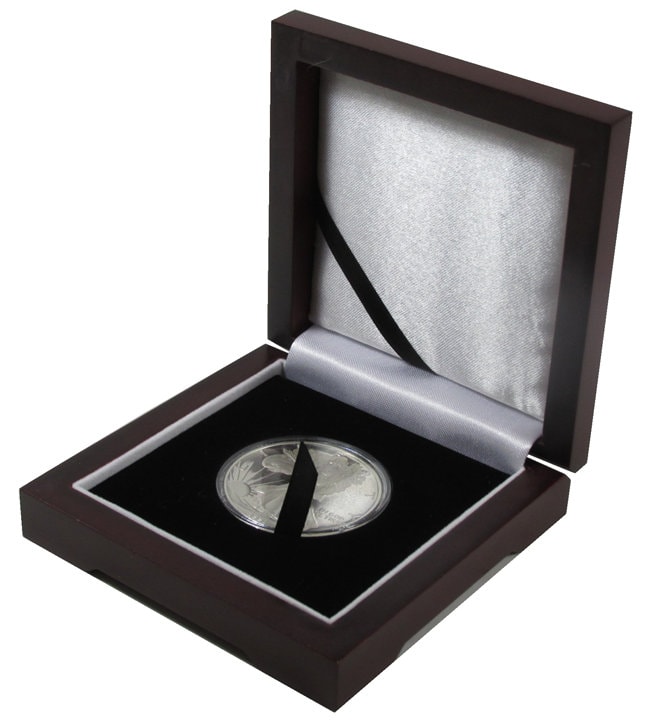 Single Coin Wood Display Box - presentation box for penny, nickel, dime ...