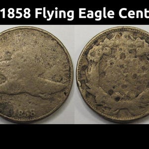 1858年フライングイーグルセント - 南北戦争以前のアンティークの