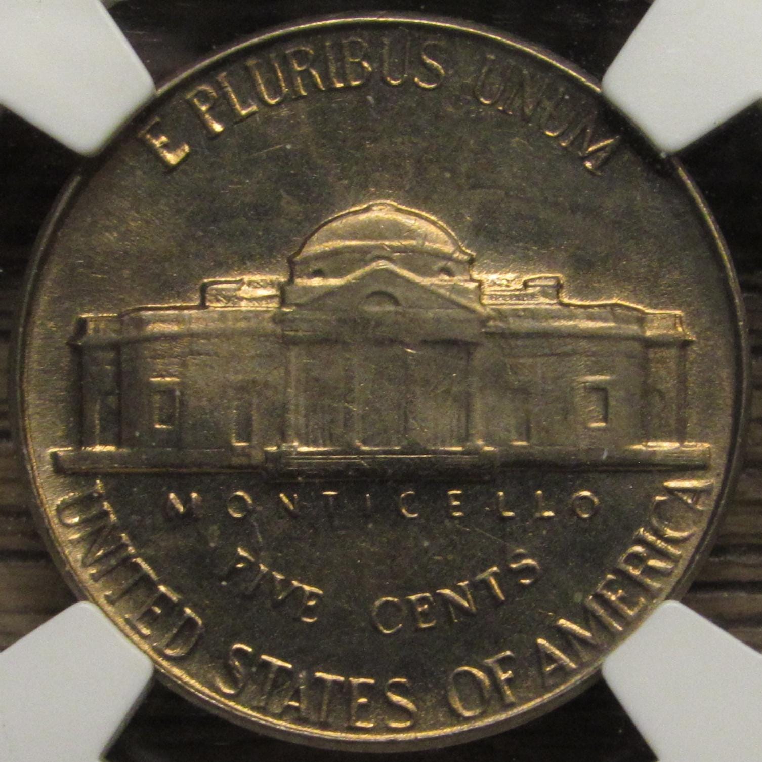 1956 Jefferson Nickel - NGC Graded MS 66 - Vintage Five Cent Coin