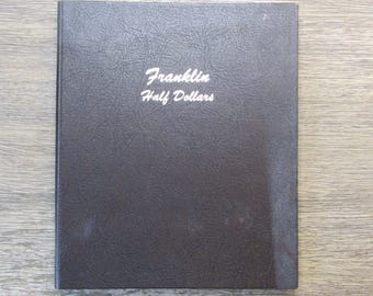 Dansco album for Franklin Half Dollars - 1948-1963 - vintage album