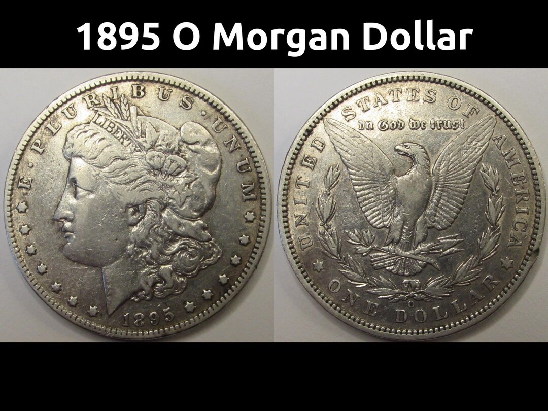 n*o様 銀貨15枚 1895年Oモルガンドル - ニューオーリンズ造幣局発行の希少な低発行枚数