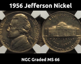 1954年 S ジェファーソンニッケル - NGCグレード MS 65 - ヴィンテージ
