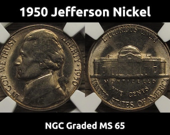 1956年ジェファーソンニッケル - NGCグレードMS66 - ヴィンテージ5