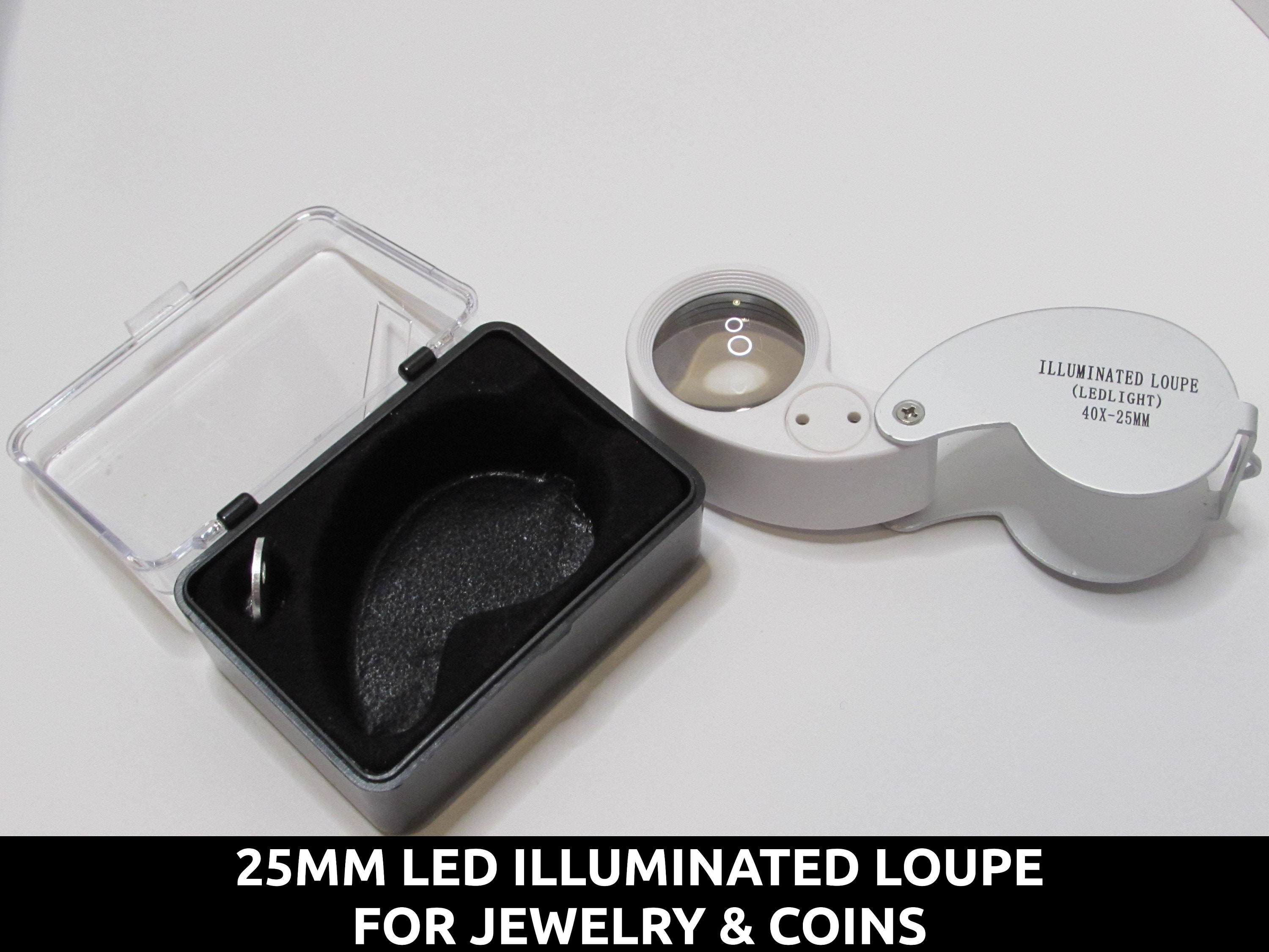 Eye Loupe Magnifying 40x25mm Led Light 