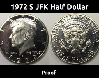Kennedy Half Dollar 1972 Coin US 50 Cent Piece Half Dollar JFK