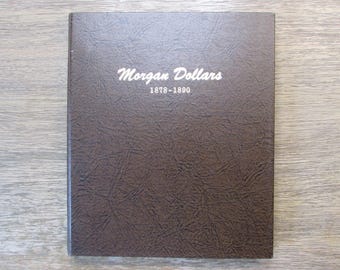 Dansco coin album for Morgan Dollars - 1878-1890 - vintage album