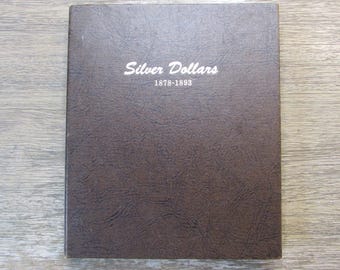 Dansco coin album for Silver Dollars - 1878-1893 - vintage storage