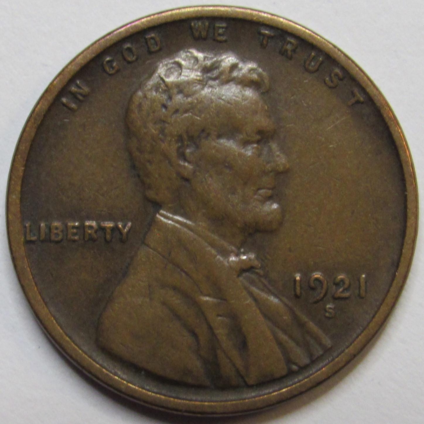 1921年 S リンカーン・ウィート・セント - アンティーク