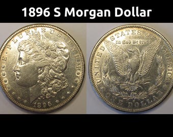 1896 S モルガン ダラー - アンティークの高級サンフランシスコ ミント