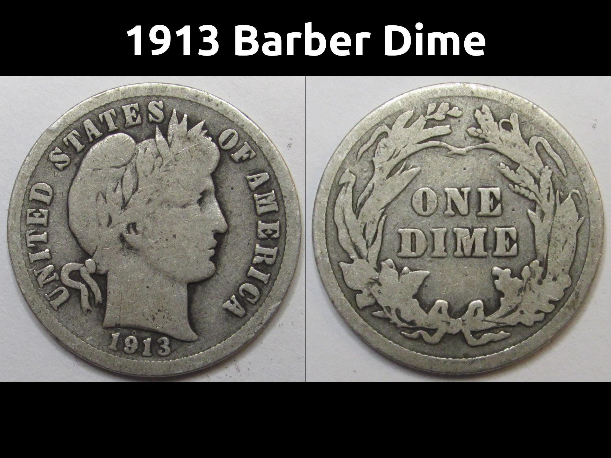1913年バーバーダイム - Etsy 日本