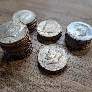 Lot of 34 1965-1969 40% Silver JFK Half Dollars - collectible silver coins
