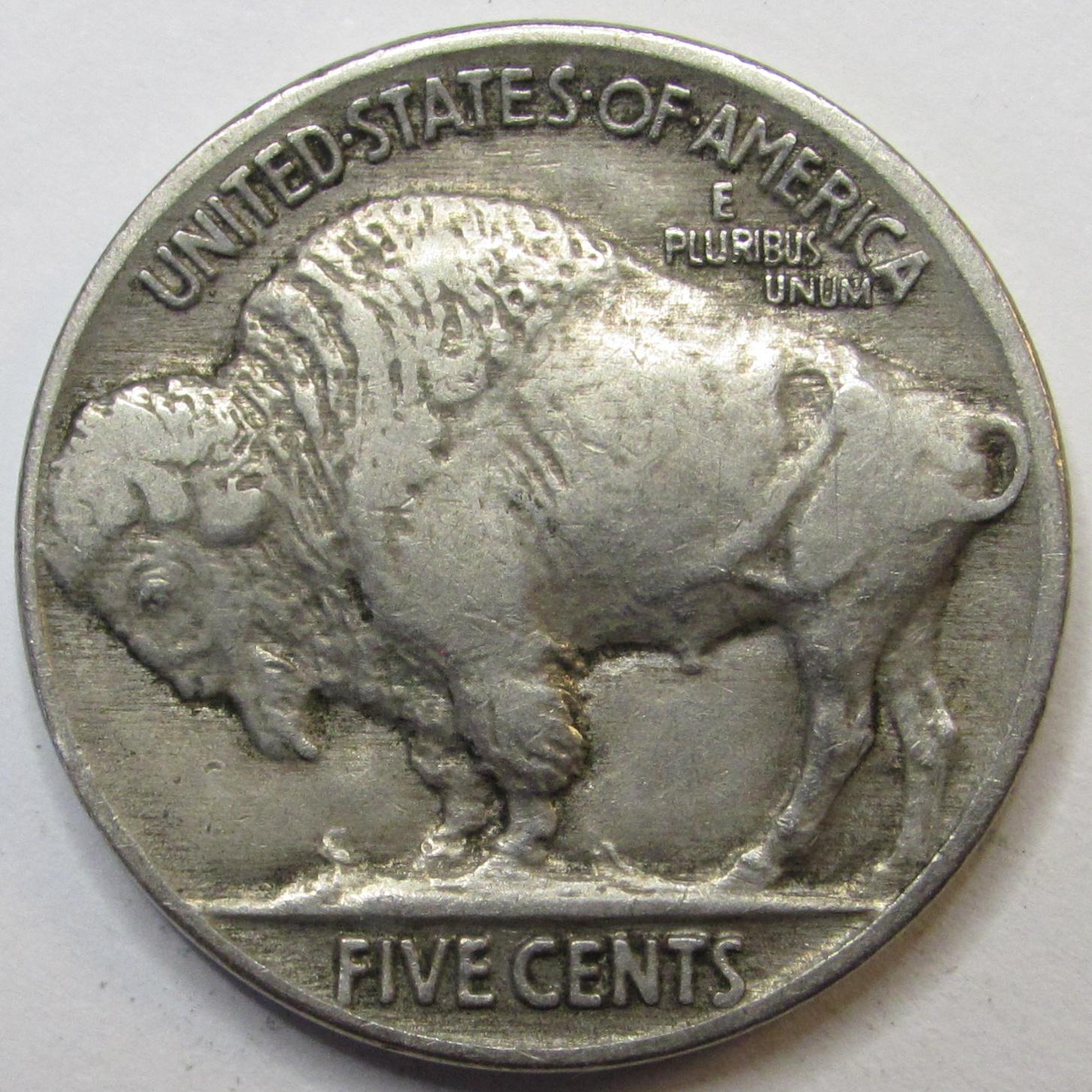 1927年バッファローニッケル - アンティーク、状態良好、アメリカ