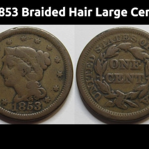 1853 Large Cent - Etsy