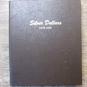 Dansco coin album for Silver Dollars - 1878-1893 - vintage coin supply