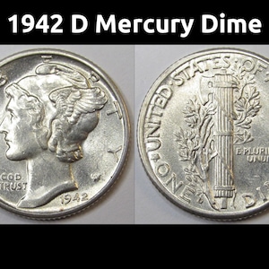 1942年マーキュリーダイム - 未流通のアメリカ製銀貨 - Etsy 日本