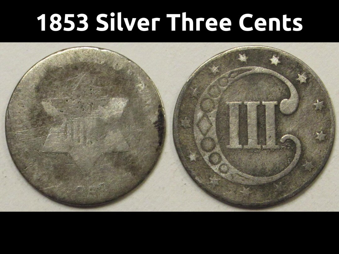 【大幅値下げSALE中】 500年以上前のアンティーク 1498年 銀貨 1853年 銀貨3セント - アンティークの小型奇数額銀貨 - Etsy 日本